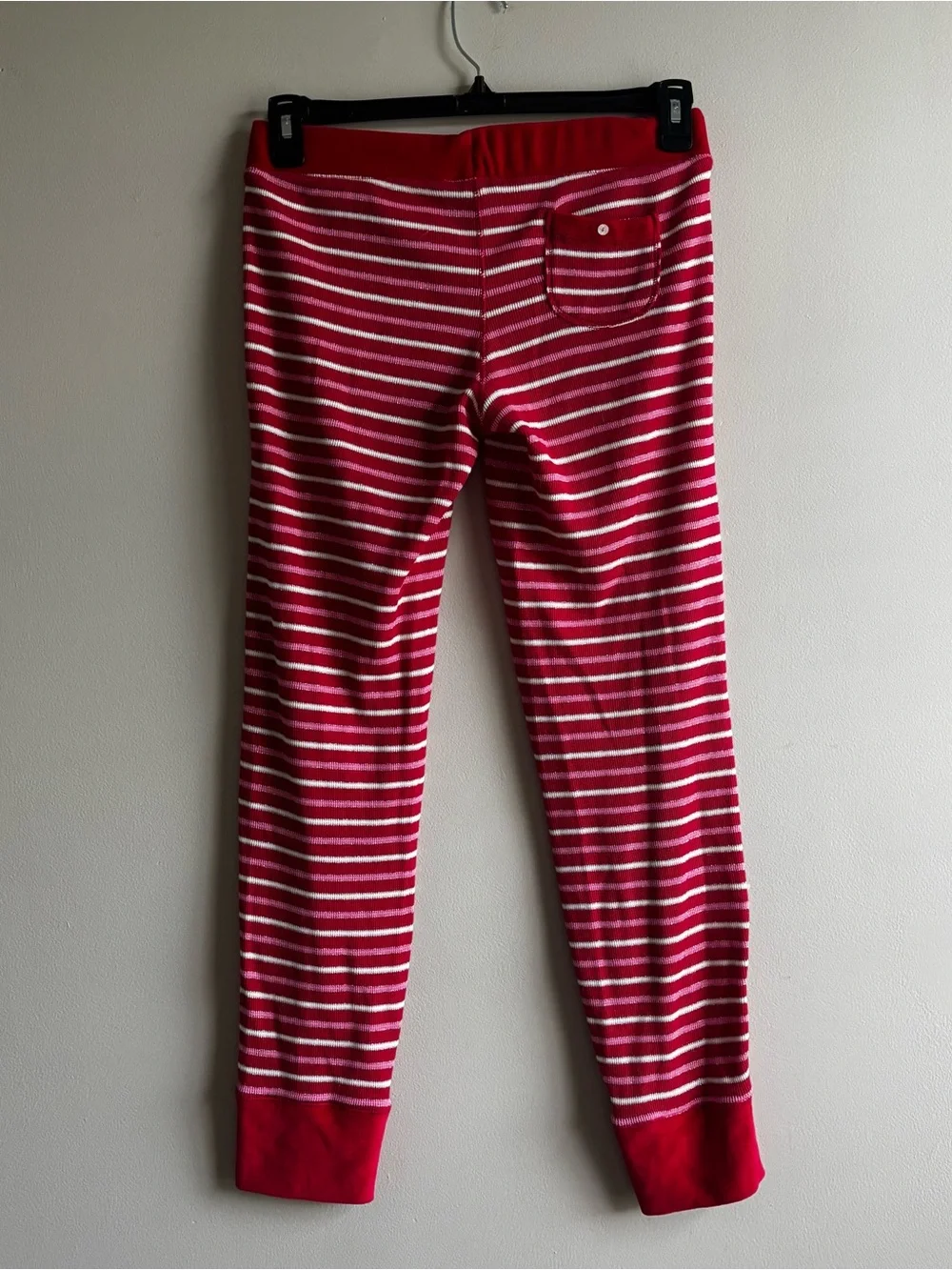 Victoria's Secret Red, Pink, and White Striped Long-Sleeve Pajama Set - Picture 8 of 9